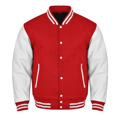 Varsity Jacket Red White